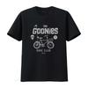 The Goonies Men's Bike Club T Shirt Retro Design with Bicycle Skull 'Never Say Die' Motif vintage Washed Slightly graphic