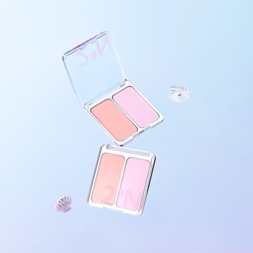 CHEEK 15 Mango Berry Blush Suitable for Warm and Cool Skin Korean Happy Idol Baby Peach Korean Idol 2aN OfficialDUAL - Glitter, Matte, Shimmer,
