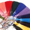 10pcs 8cm Tassel Earrings Polyester Silk Brush Pendant Earring Charm Satin Tassel DIY Jewelry Making Findings Handmade Craft