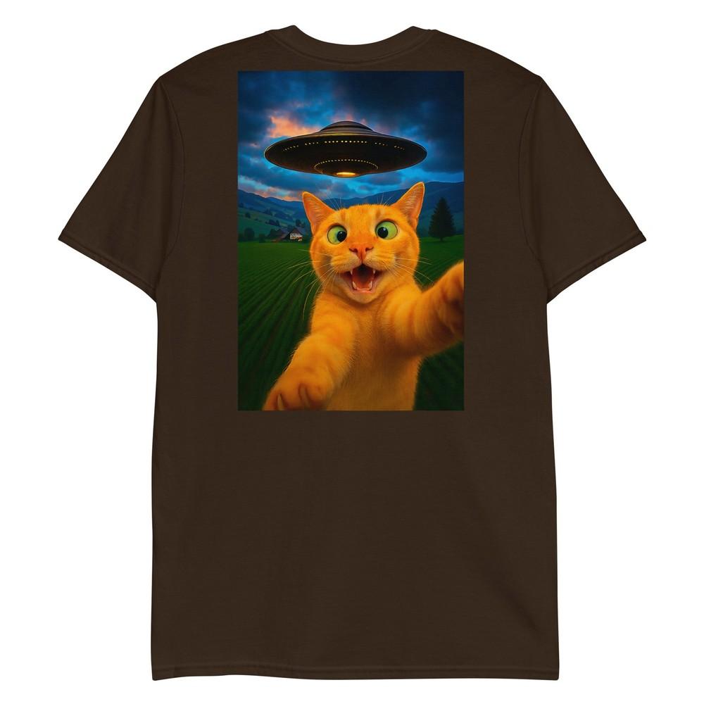 Funny Cat Selfie Ufo Graphic Shirt Unisex Unisex Teens Boys Gift TShirt
