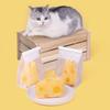 Pet Toy Creative Shape Wear Resistant Attractive Puppy Kitty Toy Cheese Modeling Chew Toy for Home