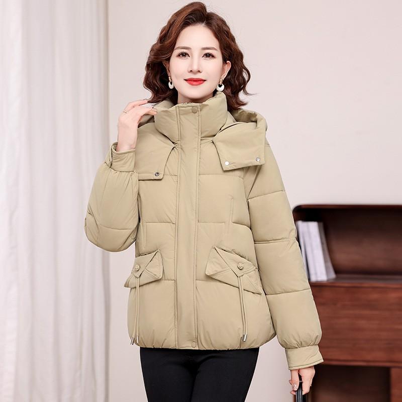 Winter New Padded Jacket Women's Short Loose Hooded Padded Jacket Thickened Warm Down Padded Jacket