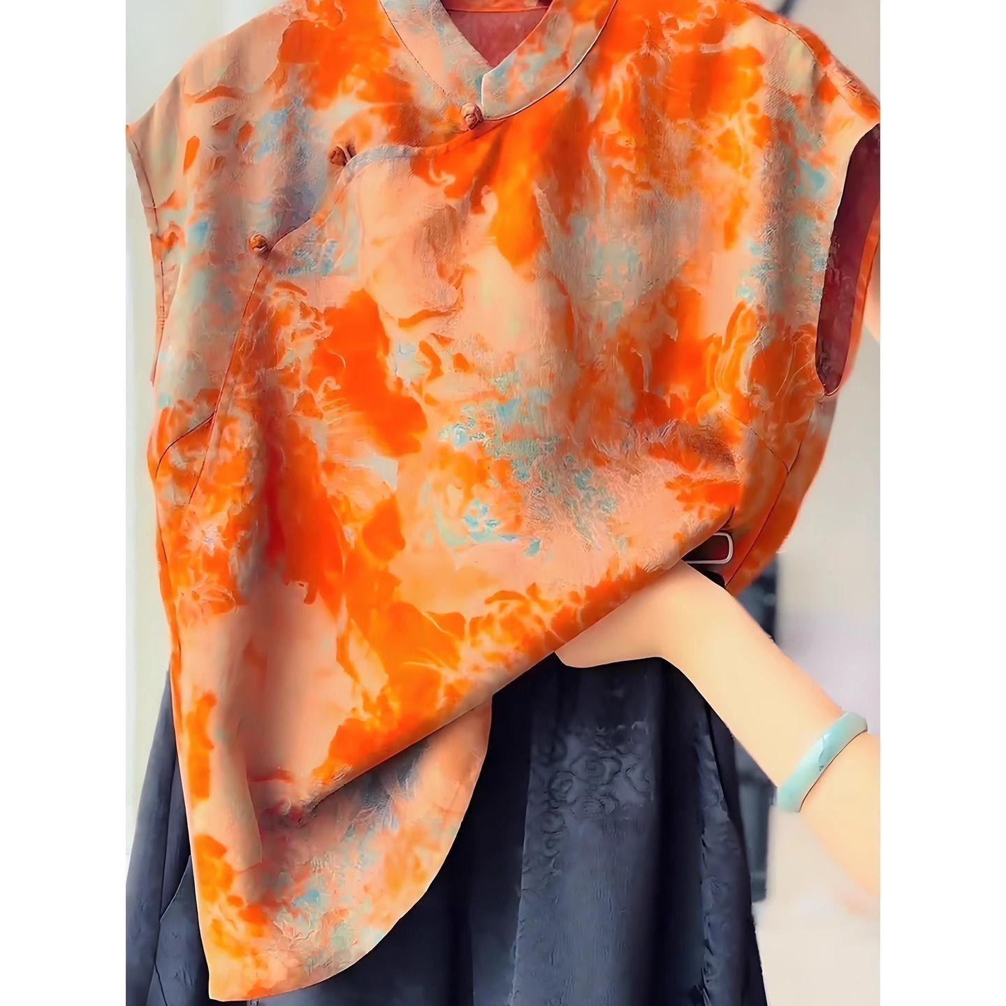 

Летняя футболка-мазня 2025 лето лето красивая большая симпатичный маленький человек с топом M [Recommended within 50kg]