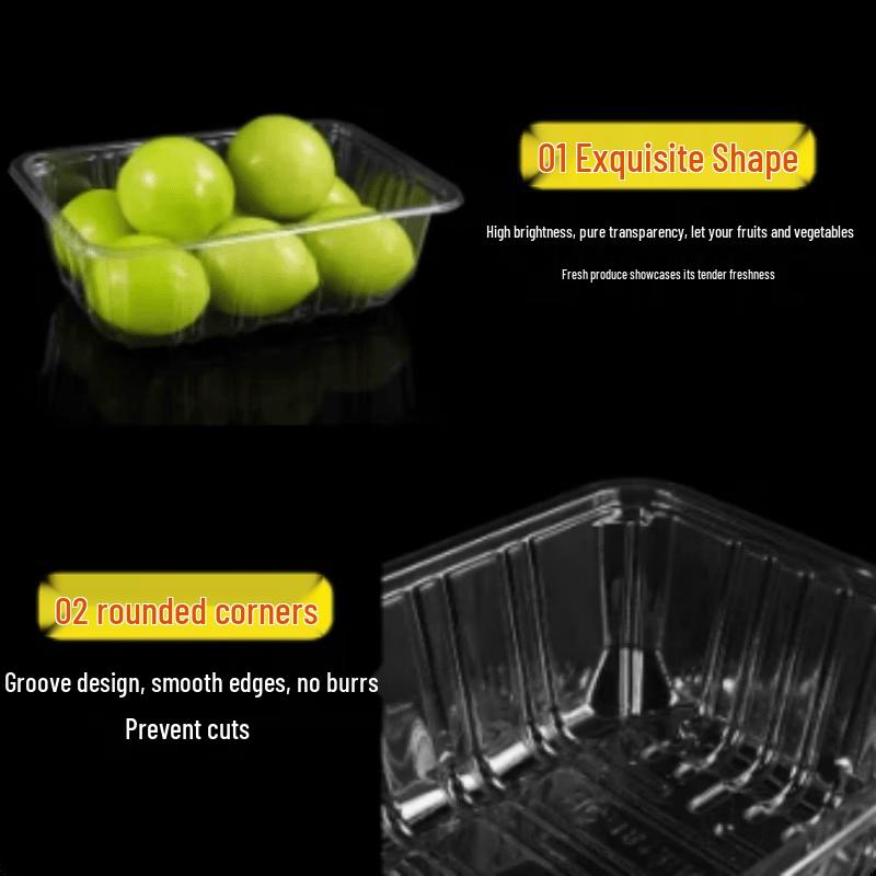 Disposable Clear Plastic Fruit Tray