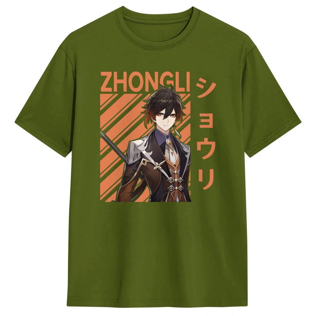 Unisex Unisex Wanderer Cat Neko Cat Long T Shirts Genshin Impact Cotton Clothing Vintage Short Sleeve Crewneck Tees Gift TShirts