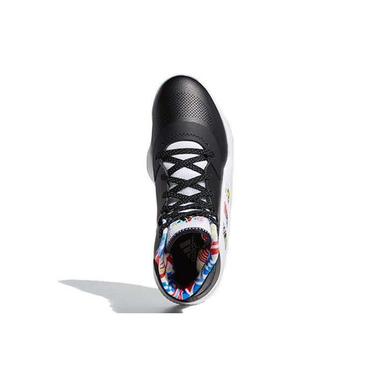 Adidas Pro Bounce Madness 2019 Cushioning Anti-Slip High-Top Basketball Shoes Men Sneakers Black White EG1537