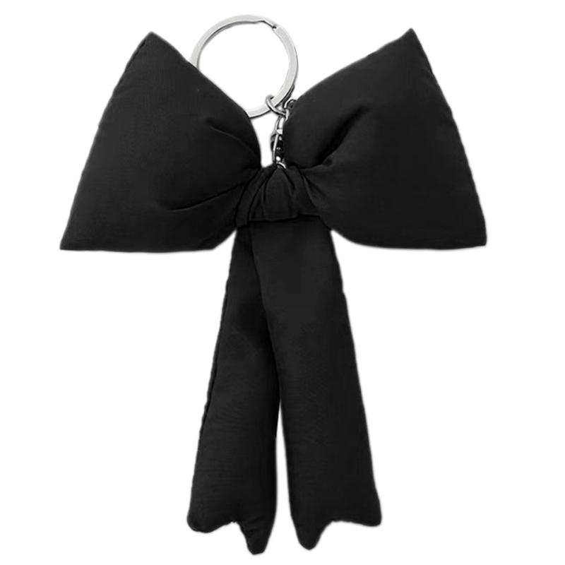 Practical Bowknot Keyring Mobile Phone Accessory Pendant Cute Backpack Decorations Soft Bag Charm for Handbag Wallet Car