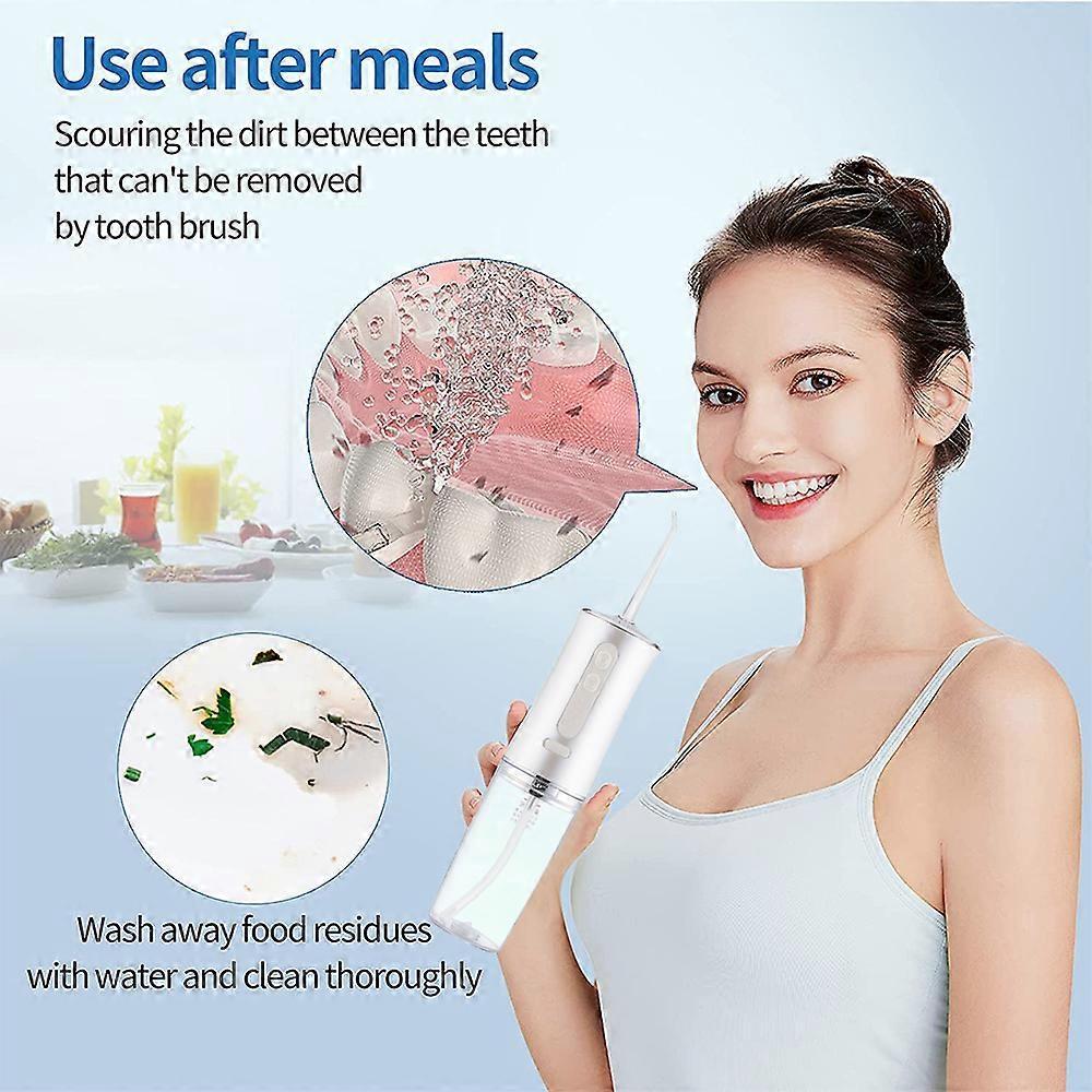Cordless Water Dental Flosser, Rechargeable High-Pressure Oral Irrigator with Multiple Flossing Modes for Effective Braces & Bridges Care