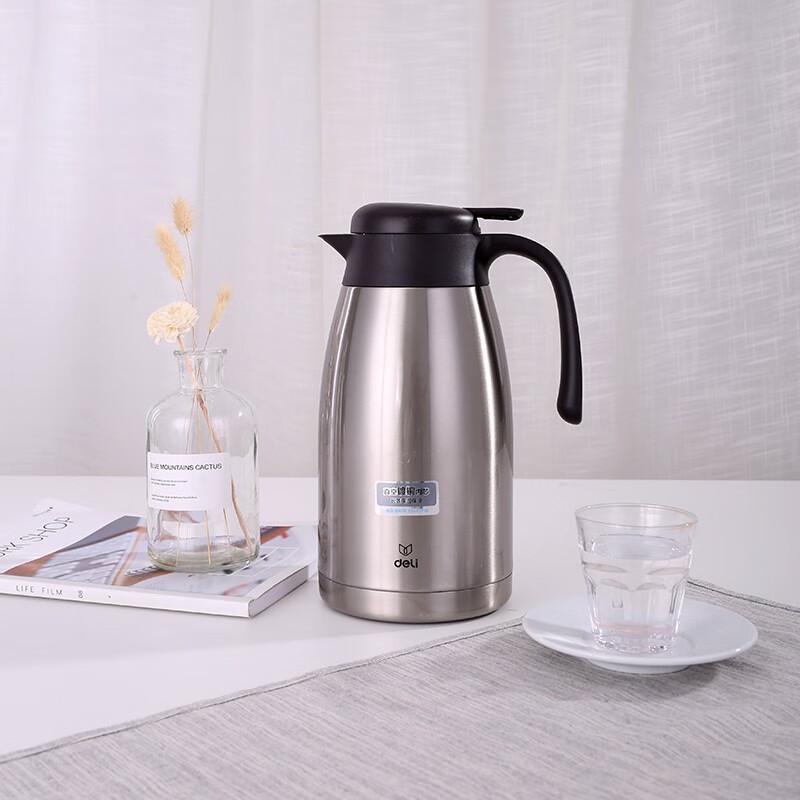 Deli 17755 2L Stainless Steel Insulated Flask