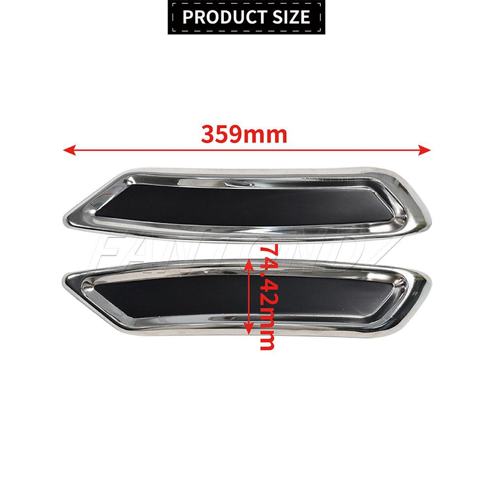 Fo VW Passat B8 Saloon/Estate Stainless Steel Chrome Exhaust Deflector Frame 2015-2018 Rear Rline Tuning Highline TSU FSU
