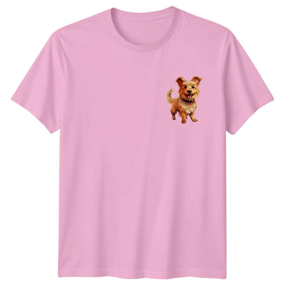 Happy Dog Dogs Animals Graphic Tee Unisexs TShirt Unisexs Tee Unisex Casual Top