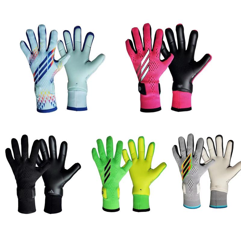 

Goalkeeper Football Gloves Adult Goalkeeper Falcon Match Professional Non-slip Children s Gantry Breathable special size рожевий червоний колір