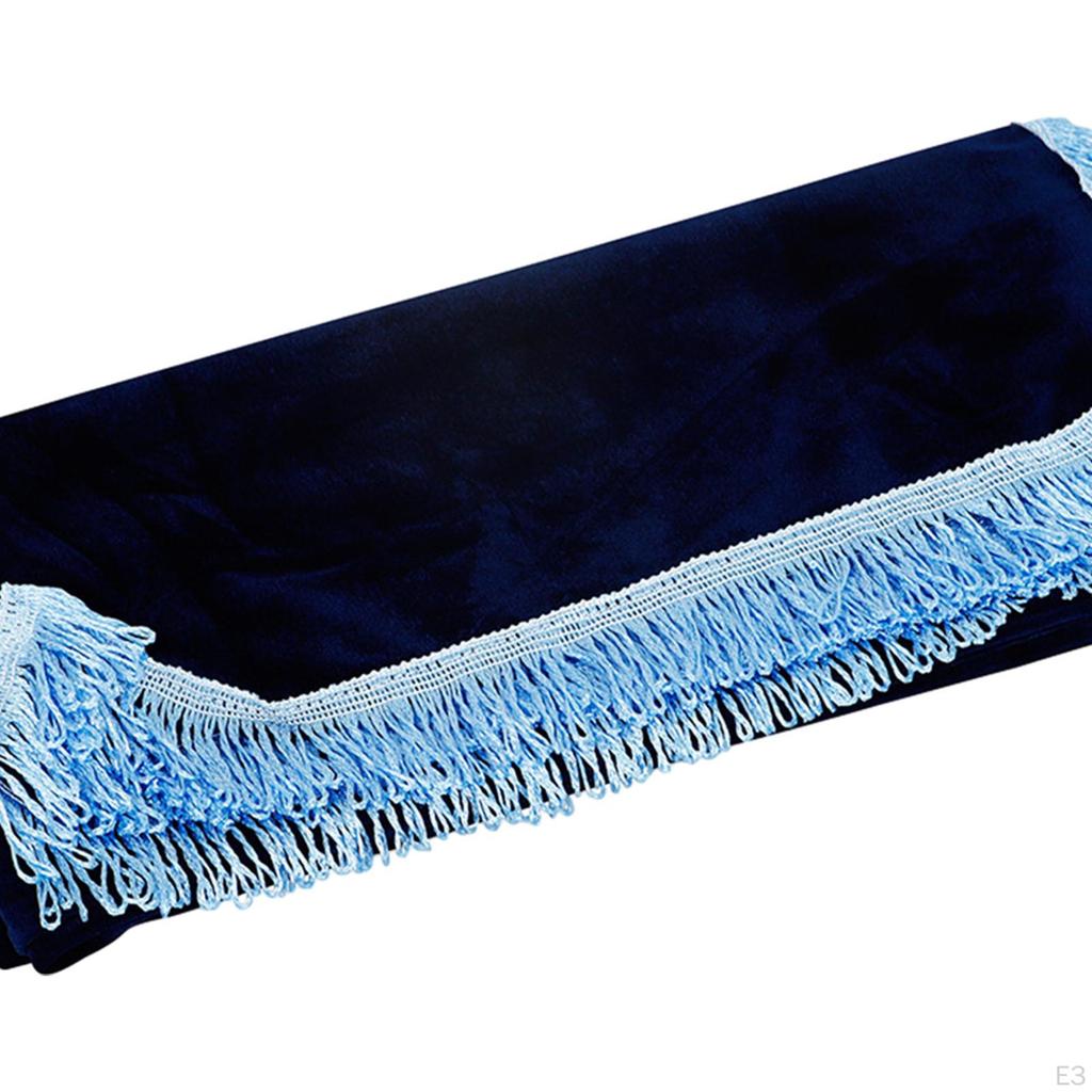 Luxurious Velvet Upright Piano Top Cover with Elegant Tassel Embellishments