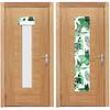 YLOLUL 2 Pcs Classroom Door Window Cover Plants Border Curta Blackout Shades for Doors Window Covering for Glass Door Darkening Blackout for Room