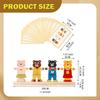 Wooden Color Sorting Stacking Shape Matching Colors Recognition Building Blocks Dress up Puzzle for