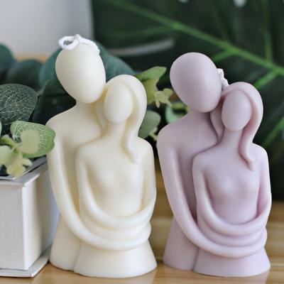 3D romantisches Paar Porträt Liebhaber Silikon Kerze Form Aromatherapie Form Home Dekoration Form