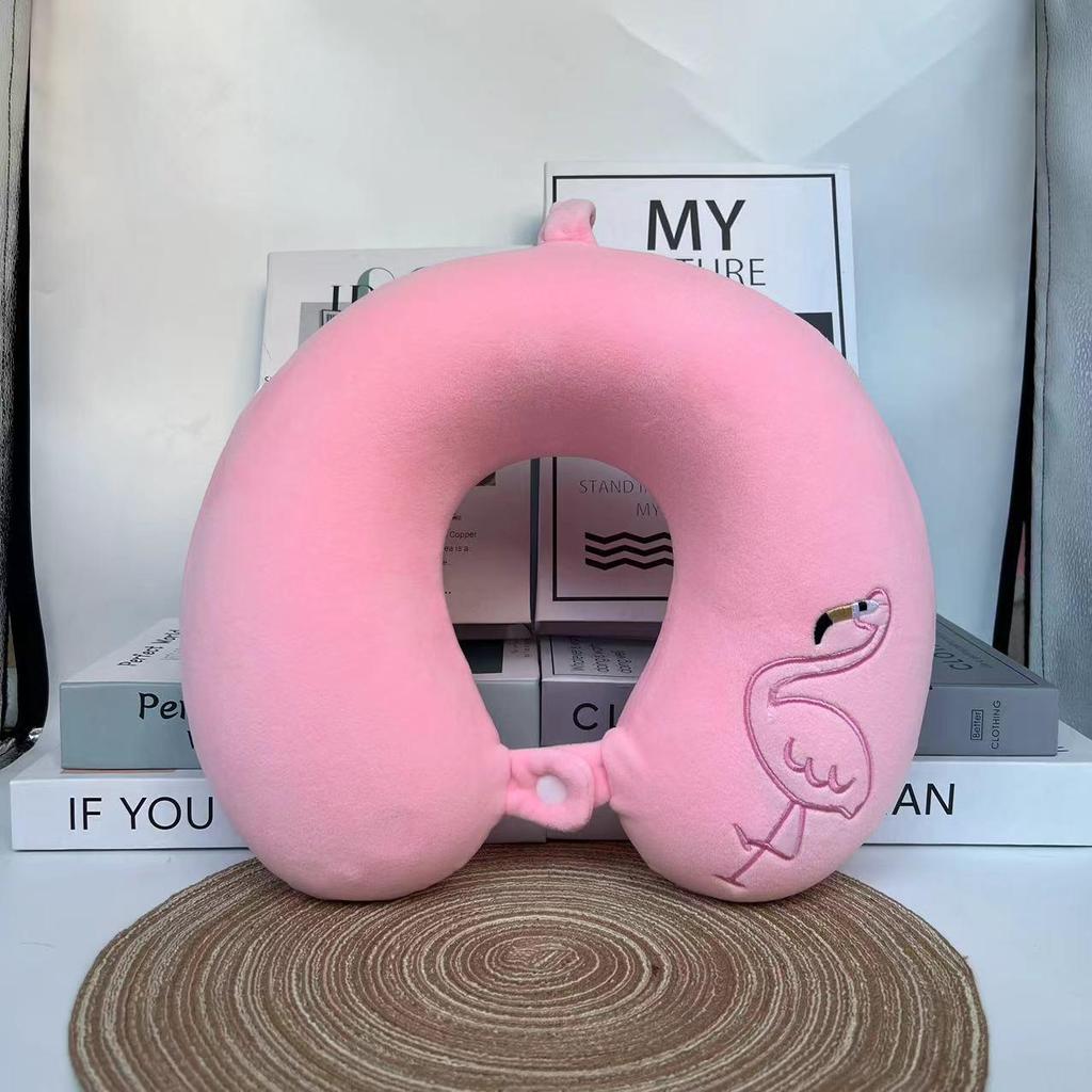 Customized Cartoon U-Shape Neck Pillow with Logo - Perfect for Cervical Support, Travel Comfort, and Company Gifts