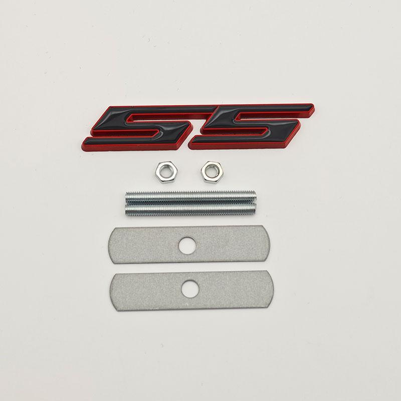 3D Metal Car Rear Trunk Logo Badge Sticker Front Grille Emblem For Chevrolet SS Sport Camaro Cavalier Onix Cruze Aveo Silverado