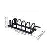 Barbell and Plate Storage Rack Heavy-Duty Movable Weight Stand Stable Base