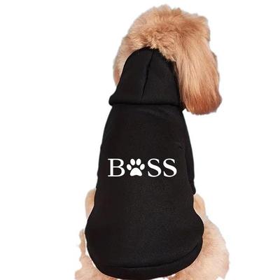 Pet Dog Hoodies Autumn and Winter Season Large Dog Clothes BSS Text Pattern French Bulldog Labrador Jacket Clothing