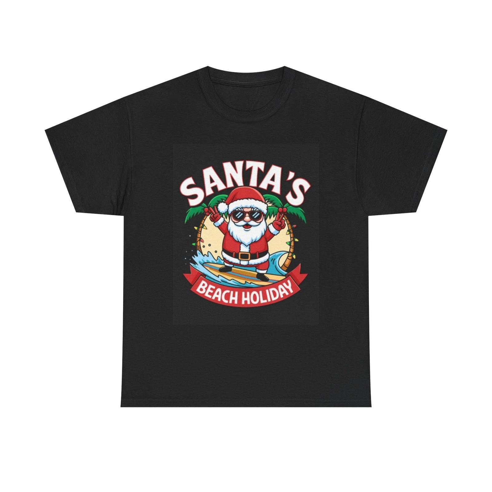 Men s and Women s T-shirts Santas Beach Holiday XXL
