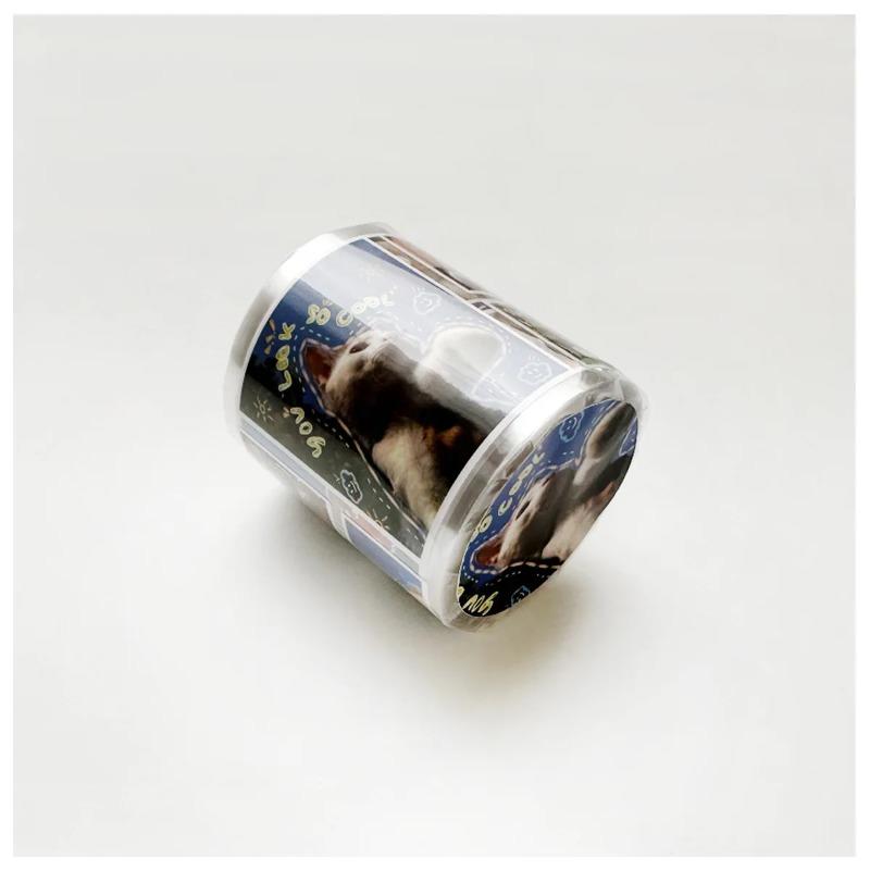 1 Rolka Naklejek do Scrapbookingu Naklejki PET z Postaciami Taśmy Washi Wakacje Rekreacyjne do Sztuki Rękodzieła DIY Album Dziennik Planer