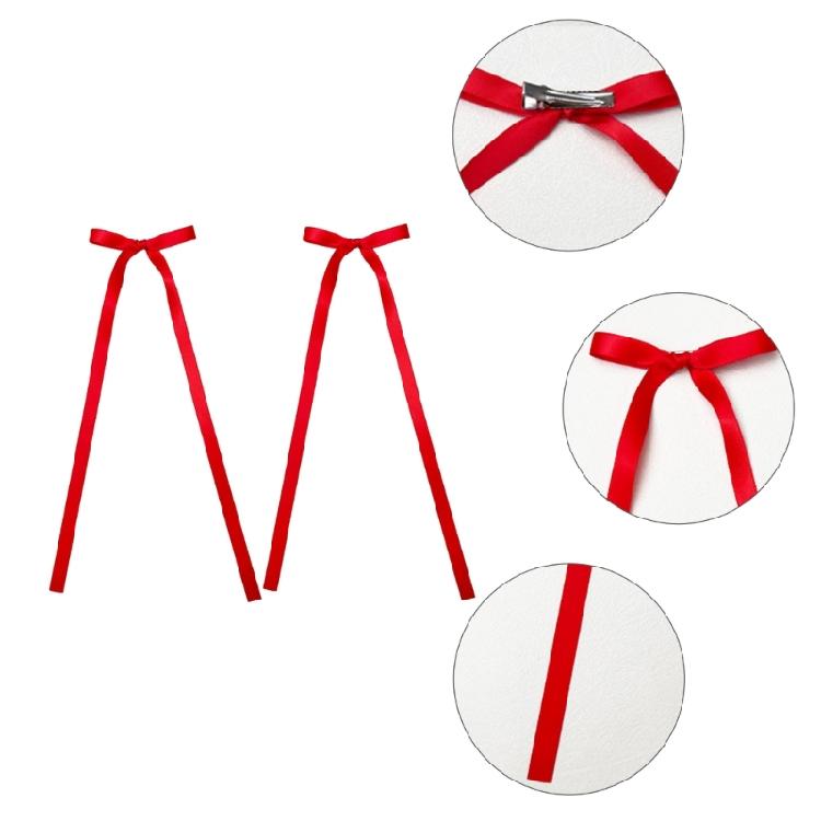 Long Bowknot Hair Clip 2000s Style Hairpin Sweet Balletcore Bunches Hair Clips