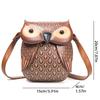 2025 European and American Retro PU Women's Shoulder Bag New Fashion Cat Bag Cartoon Owl Crossbody Bag Creative Coin Purse