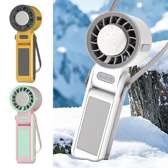 Portable Handheld Fan 3-in-1 USB Rechargeable Personal Mini Fan Foldable Quiet Cooling
