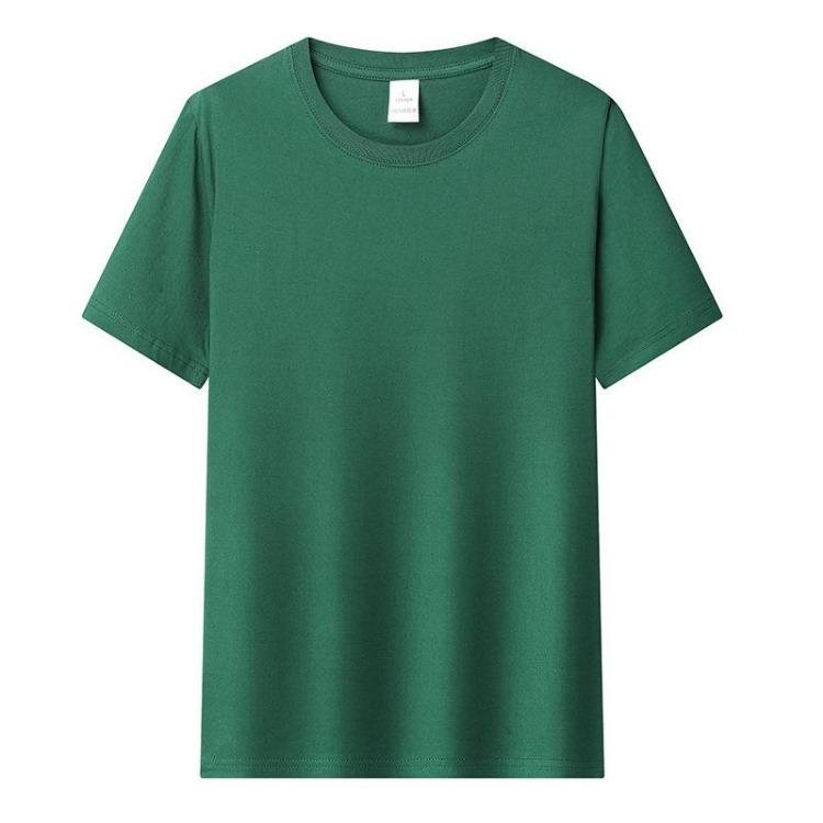 Herren Sommer Reiner Baumwolle Einfarbig Lässig Rundhals Kurzarm Locker Atmungsaktiv T-Shirt Paar Oberteil