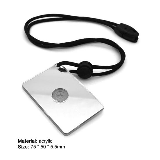Fluorescent Boat Signal Mirrors with Emergency Rescue Lightweight Multifunction Survival Hanging Rope Signal Mirror