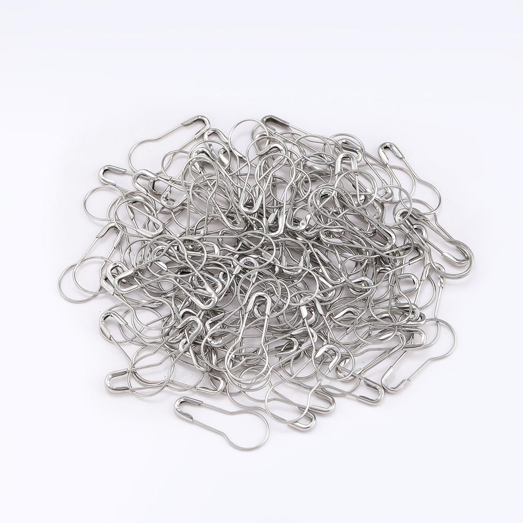100Pcs/lot Metal Gourd Shape Safety Pins Paper Clip Fastener Craft DIY Sewing Tools Needles Large Safety Pin Brooch Accessories