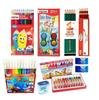 School Stationery Set, Pastel, Watercolor, Felt Tip Pen Set