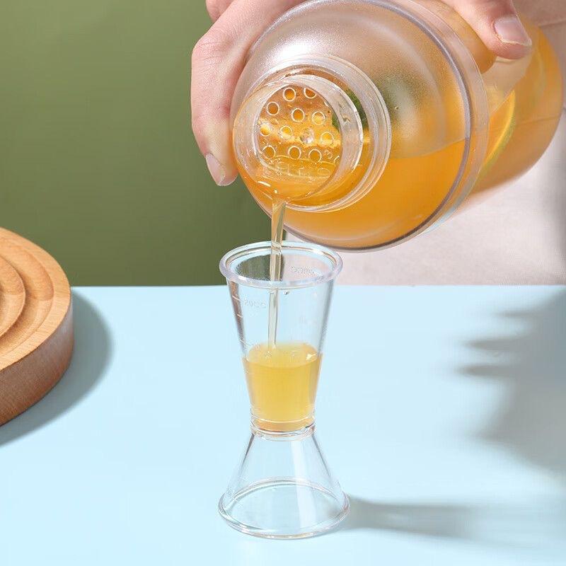 350ml/500ml/700ml/1000ml Shaker Bottle Plastic Cocktail Shaker Mixer Drinks Juice Milk Tea Wine Manual Shaker Cup Home Bar Tools