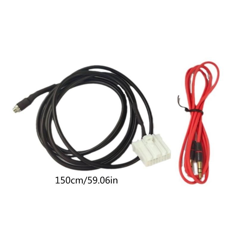 Car AUX Adapter Stereo Music Connectings Cable Female AUX Wiring for 2/3/5/6 MX5 RX8 Automobile Radio Adapter