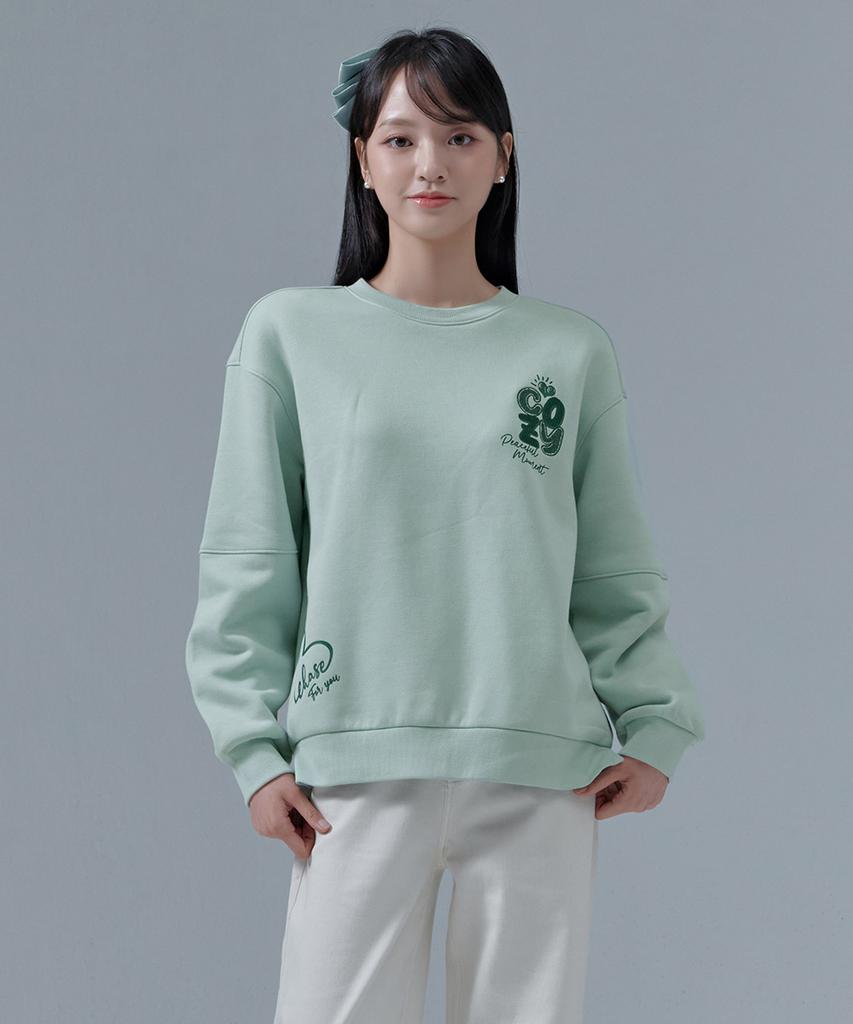 CHASECULT Women'S Brushed Embroidered Sweatshirt-Cfrg5176D0S