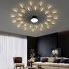 Modern Firework Led Ceiling Lights Home Decor Living Room Bedroom Ceiling Lamps Lustre Lighting Black Gold Mounted Lamp Fixtures
