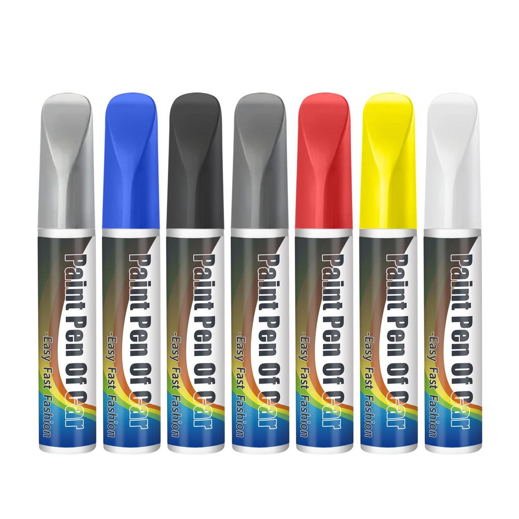 Car Touch-Up Pen: Scratch Repair for Black, Red, Silver, Blue, Pearl White Paint 