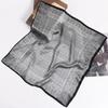 53cm 100% Silk Men's Luxury Printed Decorated Small Square Scarf Foulard Hijabs For Men