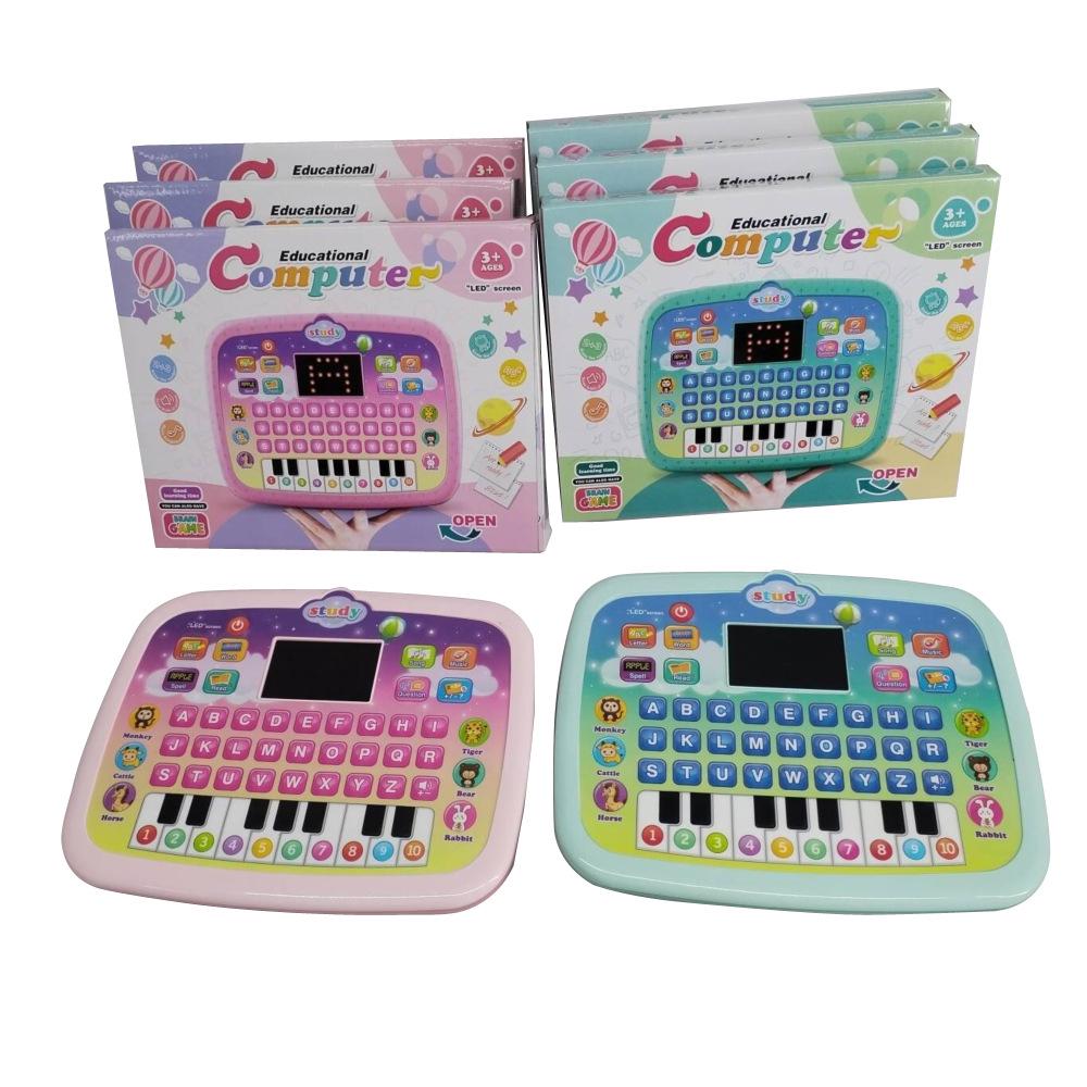 Multifunctional LED Tablet Toy for Children's English Learning and Early Education