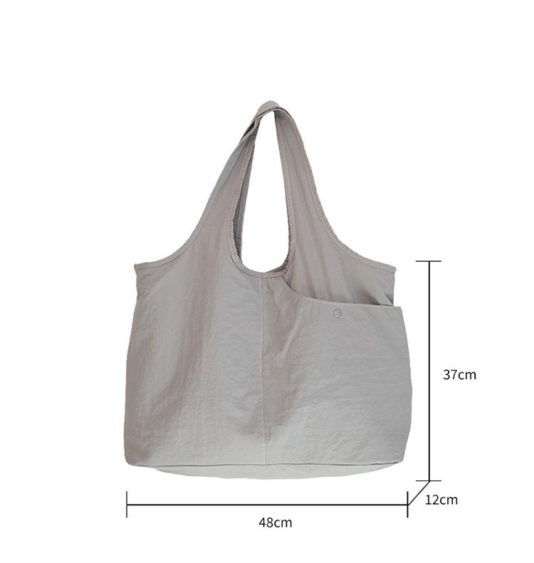 Japanese-Inspired Large Capacity Tote - Lightweight, Versatile Handheld or Shoulder Cloth Bag for Women