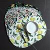 Table Mat PU Leather Placemat Nordic Style Print Waterproof Oil Proof Non Slip for Home Kitchen Wedding Dining Settings