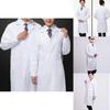 Bequeme Lässige Arzt Krankenschwester Uniform Langarm Laborkittel Weiß Arbeitskleidung