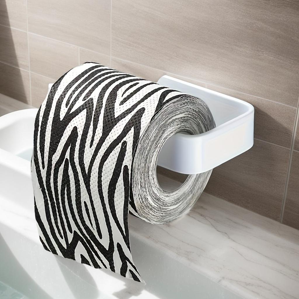 

Самоклеящийся держатель для туалетной бумаги без сверления, легкая установка и прочный пластик, подходит для кухни и ванной комнаты, настенный белый