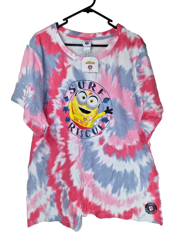 

Minions Surf Rescue S/S Tee TShirt Women039s Size 24 BNWT Character Lifesaving Unisex T-Shirt L