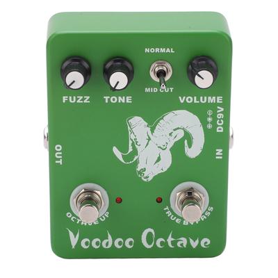 Guitar Effect Pedal Voodoo Octave Fuzz Adjustable Single True Bypass Instrument Accessory
