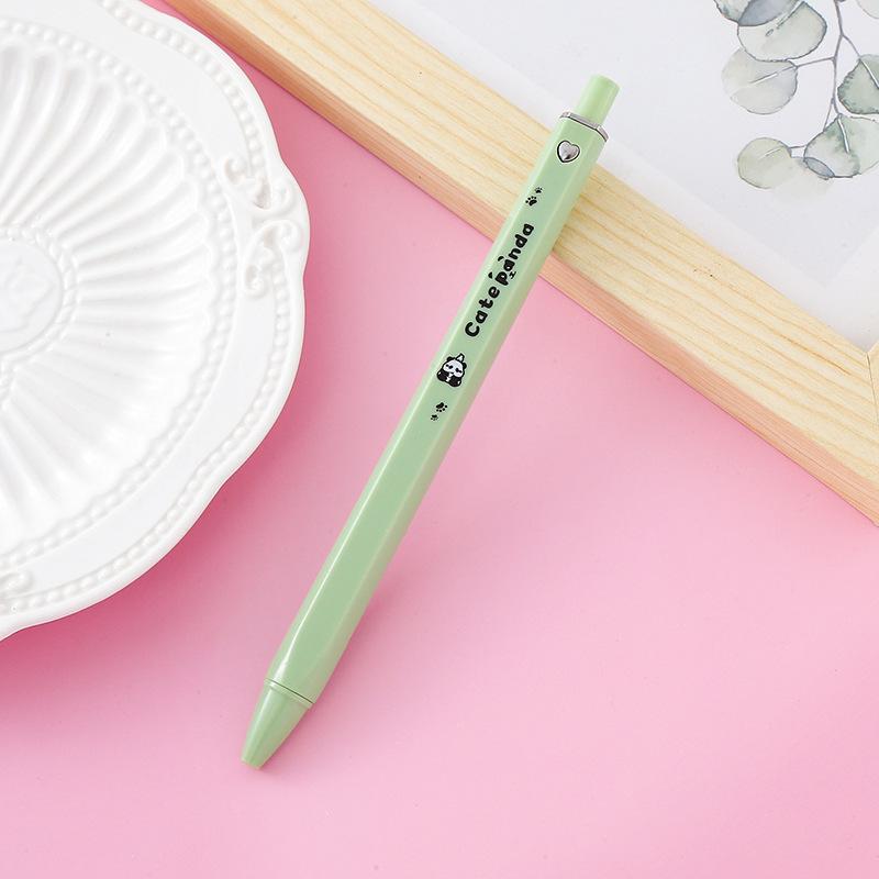 

1/4 шт. Милая ручка-панда нейтрального цвета для творческой студенческой подписи 1 PC зелёный