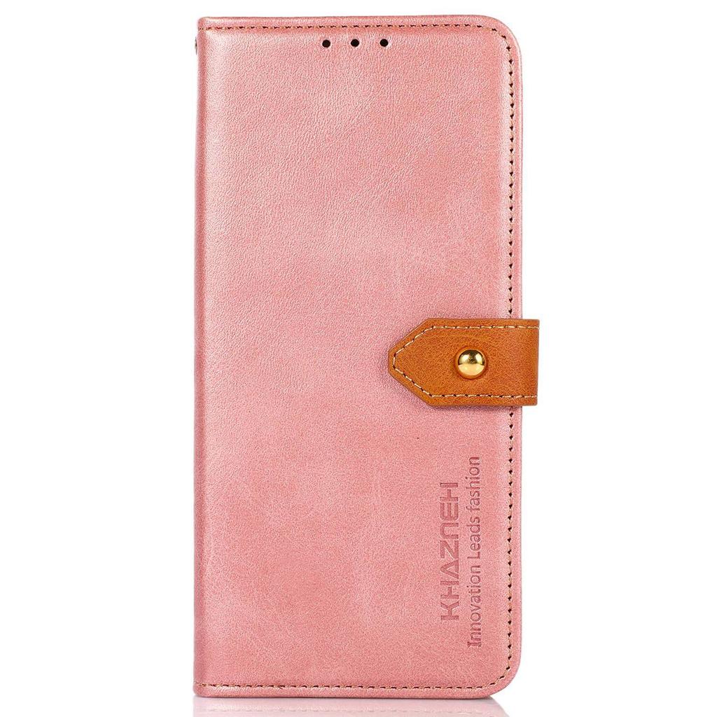 For Samsung Galaxy Xcover7 Leather Wallet Case Golden Buckle Magnetic Clasp