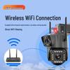 Outdoor Multi-Lens 360° WiFi/4G Security Camera with Night Vision CN plug (adapter included)