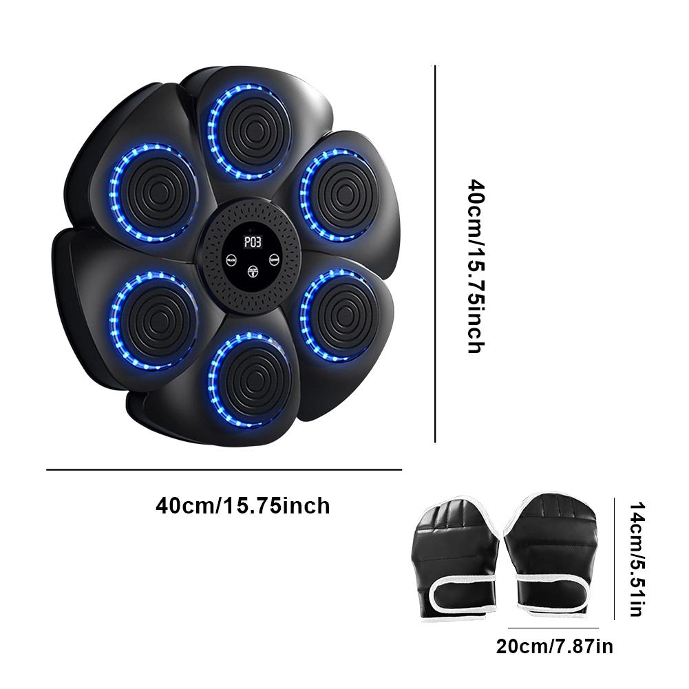 Smart Music Boxing Wall Bluetooth-Compatible Boxing Machine RGB Light Music Boxing Machine for Boxing Sports Agility Reaction